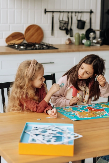 Magnetisch spel Wereldkaart