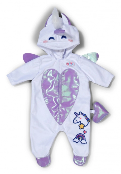 Eenhoornkostuum voor BABY born pop 43 cm