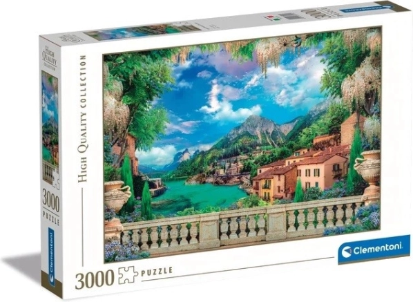 Puzzel 3000 stukjes uitzicht op het meer Clementoni
