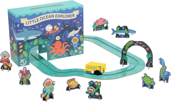 Petit Collage speelkoffer oceaan verkennen