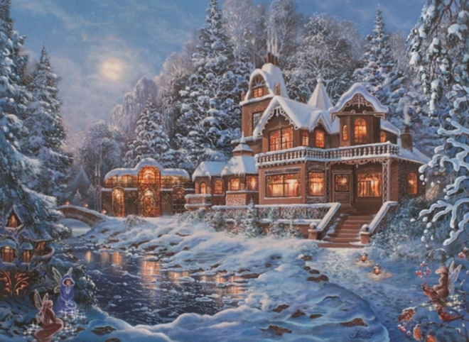 Puzzel Betoverde winter 1000 stukjes