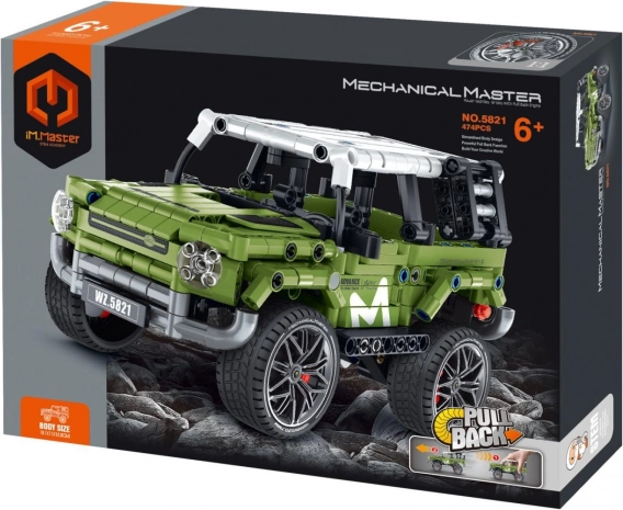 Bouwset IM.MASTER terreinwagen 474 stukjes met terugtrekmechanisme