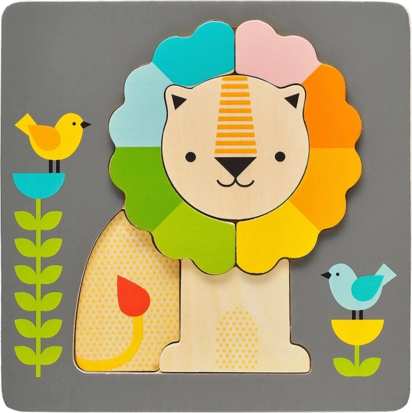 Houten puzzel Leeuw van Petit Collage