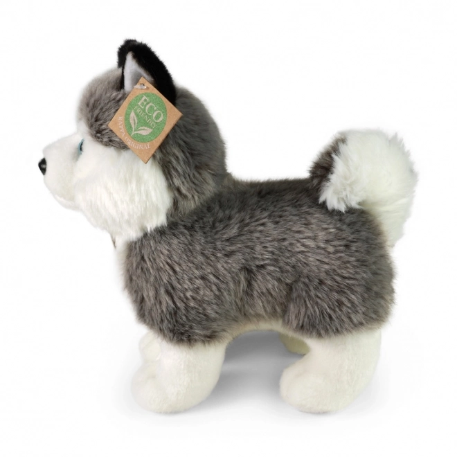 Pluchen husky staand 23 cm ECO-VRIENDELIJK