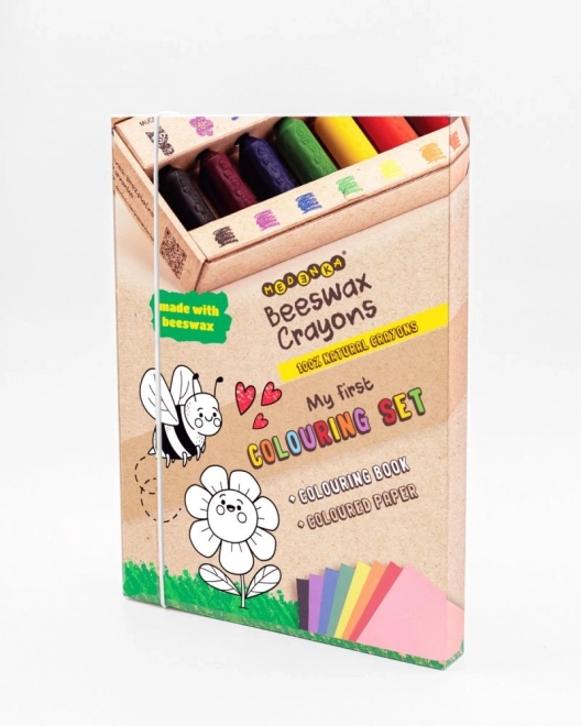 Creatieve set met bijenwas krijtjes