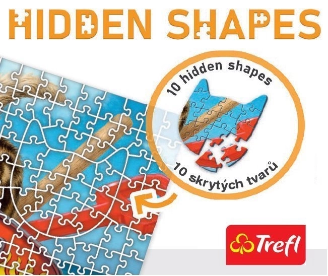 Puzzel verborgen vormen hond plezier