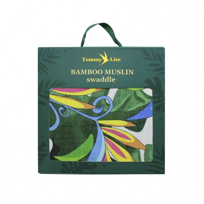 Tommy Lise Bamboe Mousseline Luier Lush Garden 120x120 cm
