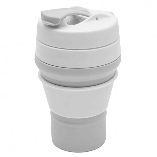 Opvouwbare siliconen beker 350 ml 2-in-1 grijs New Baby