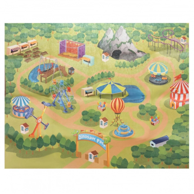 Set van dinosaurusfiguren met speelmat en koffer
