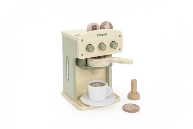 Houten koffiezetapparaat