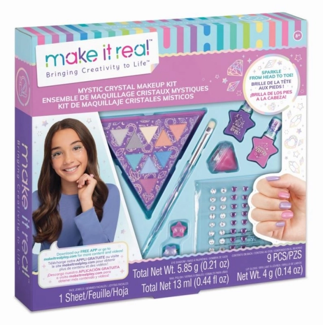 Oogschaduwpalette met nagellakken Mystic Crystal
