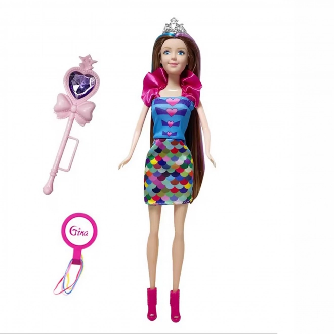WOOPIE Set van 4 Magische Prinsessen - Poppenbox 4v1 met Accessoires