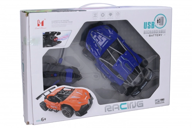 Race RC-auto met rookeffect