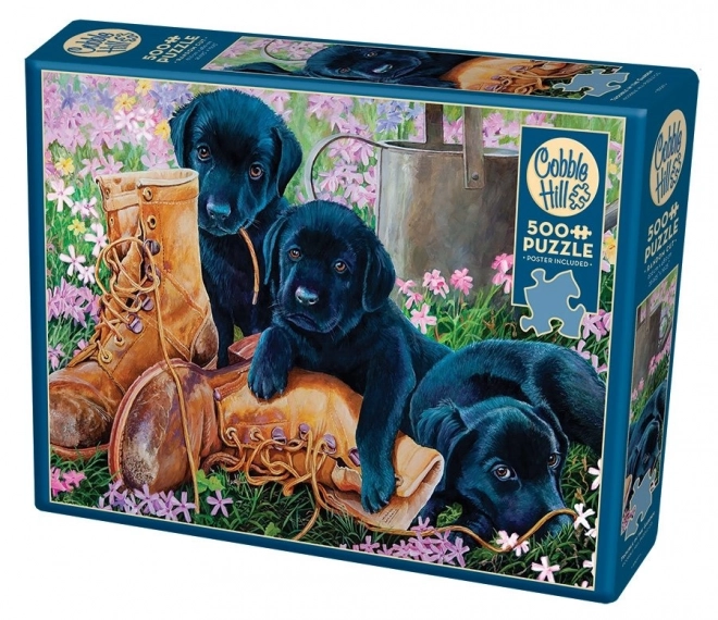 Puzzel tafel in de tuin 500 stukjes
