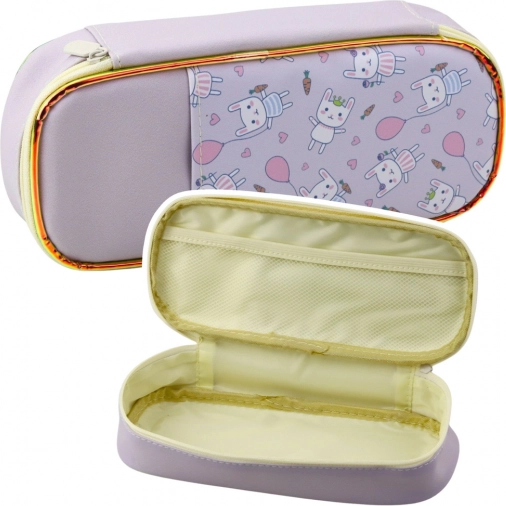 Peperkoek met konijntjes paars 24 cm