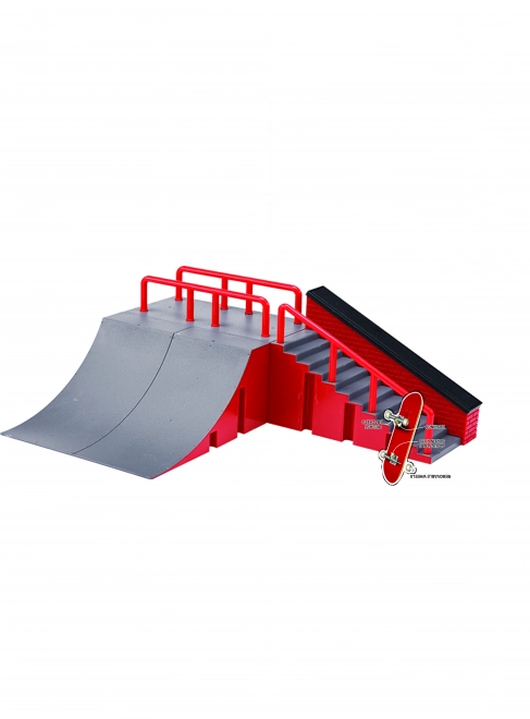 Fingerboard set met ramp en trap 28,5x20,5x10,5 cm
