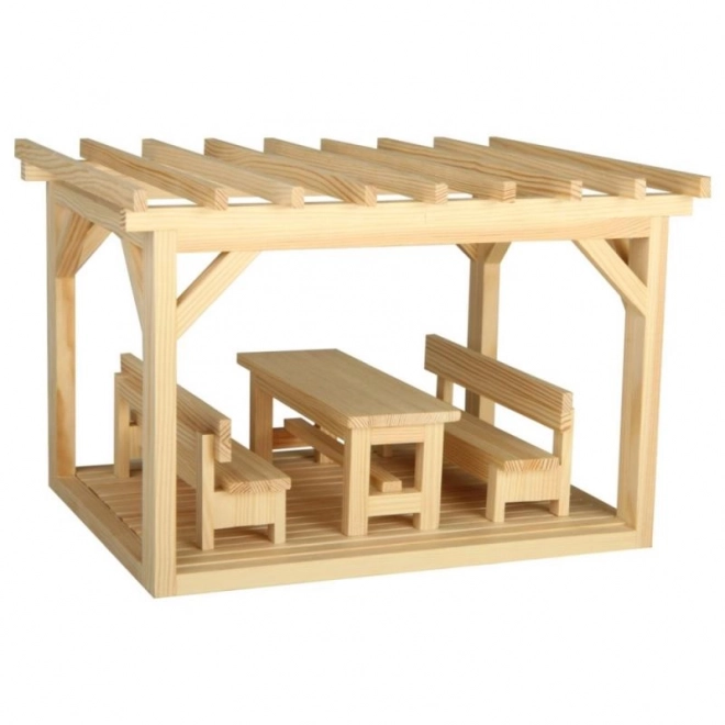 Mini houten pergola modelbouwpakket