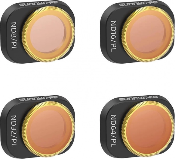 Set ND/PL-filters 8, 16, 32, 64 Sunnylife voor DJI Mini 4 Pro