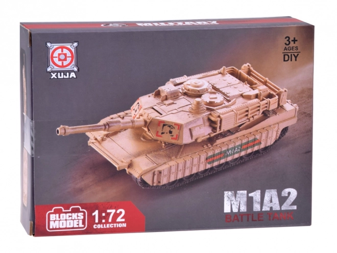 Bouwpakket Amerikaanse tank Abrams M1A2 op schaal 1:72