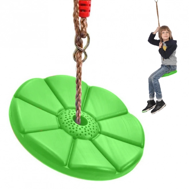 Kinder tuin schommel bloemschijf rond – zelená