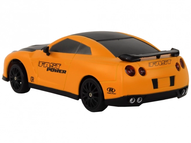 Op afstand bedienbare sportwagen R/C 1:24 verwisselbare wielen – geel