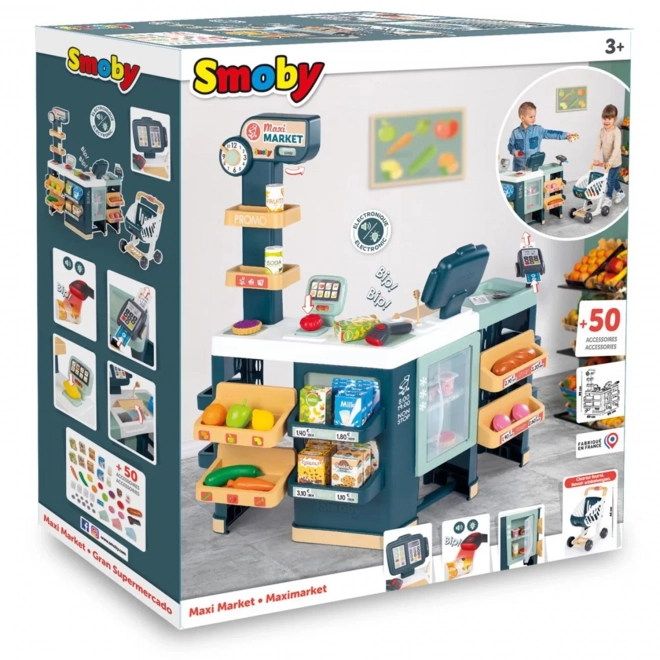 Kindersupermarkt SMOBY met Elektronische Kassa