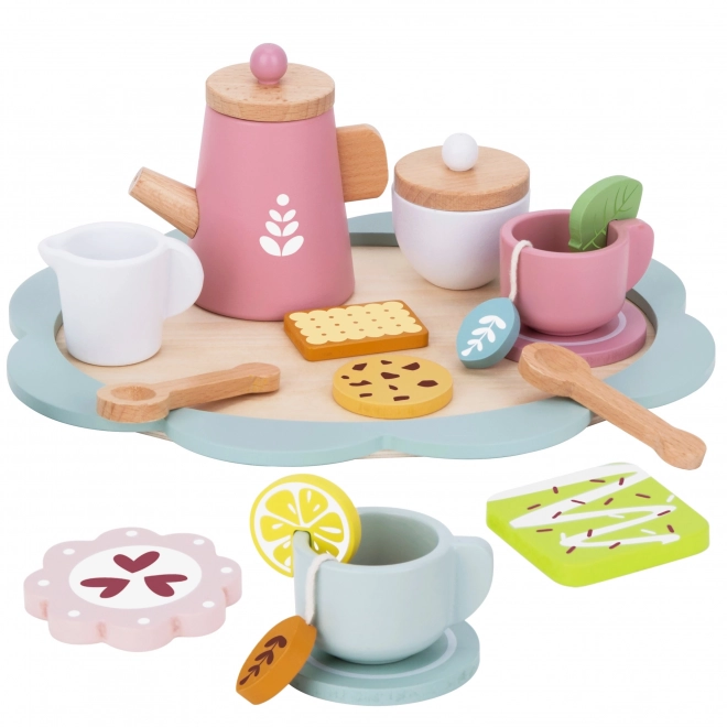 Houten speelgoed theeset voor kinderen