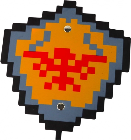 Schild met stevige grip en opvallend pixeldesign