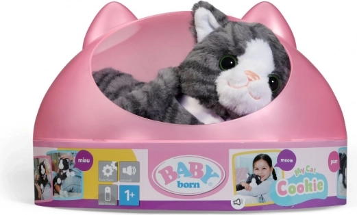 BABY born interactieve kat Cookie met draagmand
