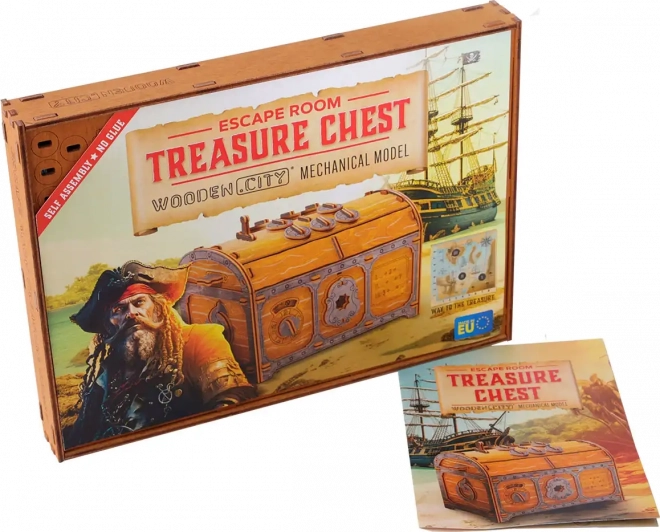 Escape Room Schatkist houten 3D-puzzel
