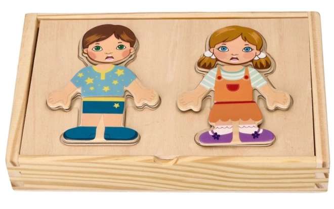 Magnetische verkleedset voor kinderen van de wereld