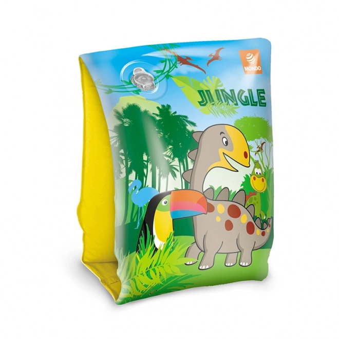 Opblaasbare zwembandjes flamingo en jungle 15x23 cm 2-6 jaar