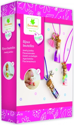 Mini sieraden maken van flesjes