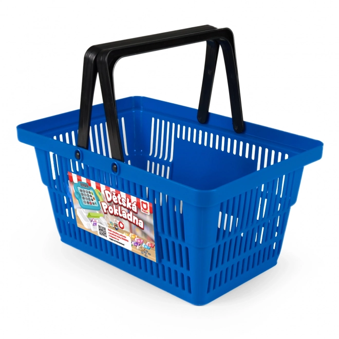 MINI WINKEL - winkelmandje met accessoires en leer hoe te winkelen - blauw