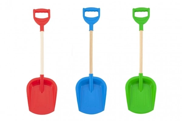 Schep voor zand plastic/hout 19x64x7cm 12m+