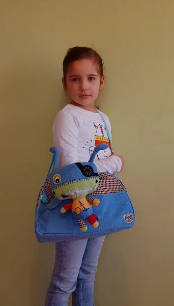 Kinder rugzak met pluchen monster EcoSnoopers