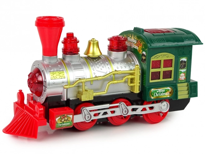 Kerst Locomotief Met Lichten en Geluiden op Batterijen
