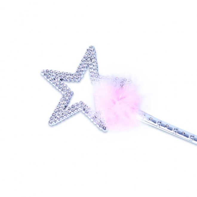 Prinses kroon met staf Roze