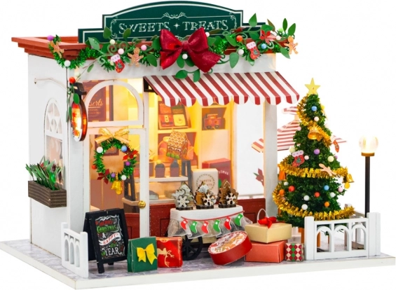 2Kids Toys miniatuur huisje kerstbanketbakkerij