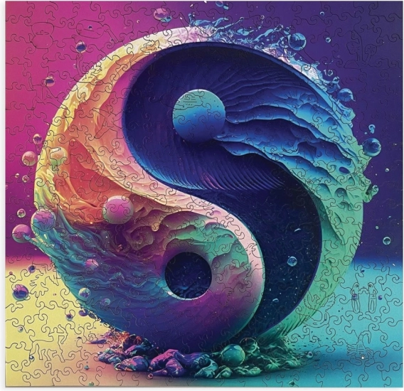Uniek Yin Yang-design
