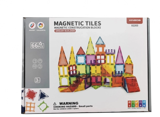 Kleurrijke magnetische bouwset
