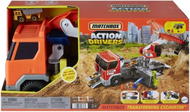 Functionele vrachtwagen en graafmachine