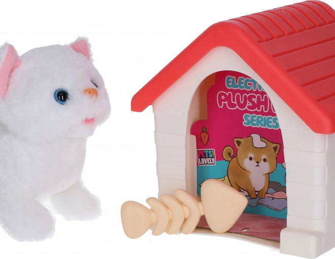 Interactieve kat met hok 15 cm