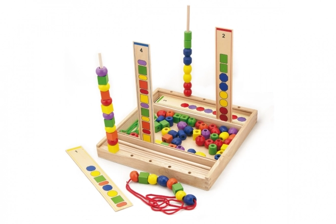 Grote houten kralenset