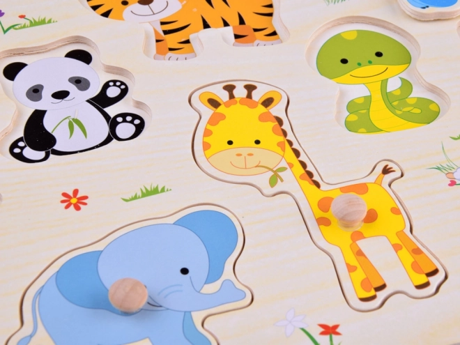 Houten puzzel dieren
