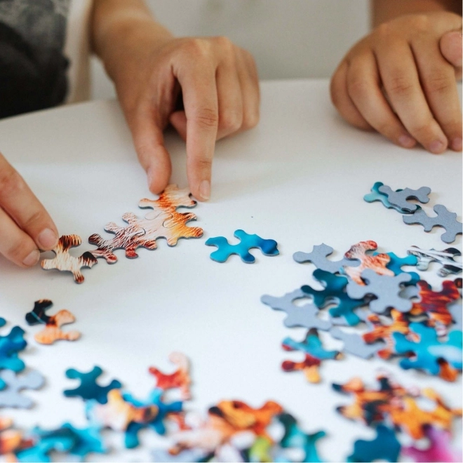 TREFL Crazy Shapes puzzel Tijgeraanval 600 stukjes