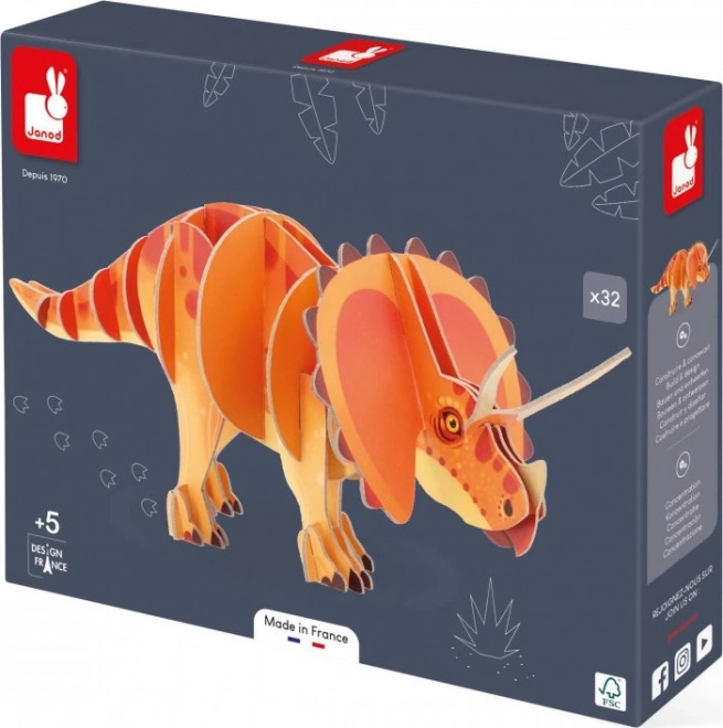 3D-puzzel Triceratops van Janod