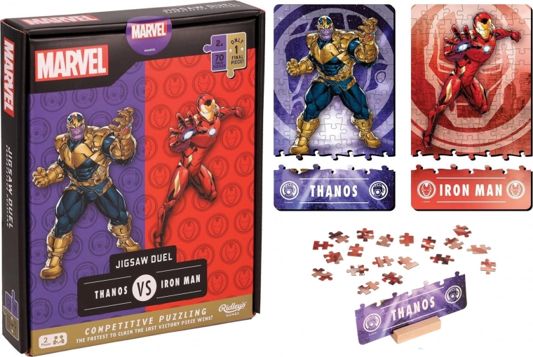 Puzzle Duel MARVEL Avengers: Thanos vs Iron Man 2×70 stukjes