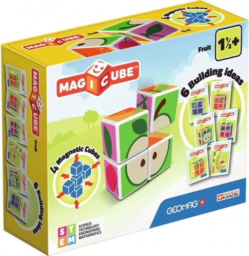geomag magicube fruit – magnetische bouwblokken voor kinderen