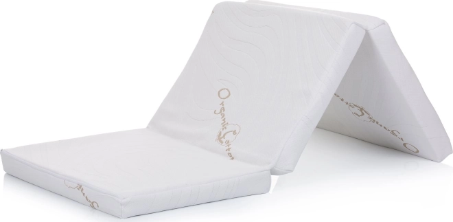 Opvouwbaar kindermatras 120 × 60 cm van biologische katoen Chipolino
